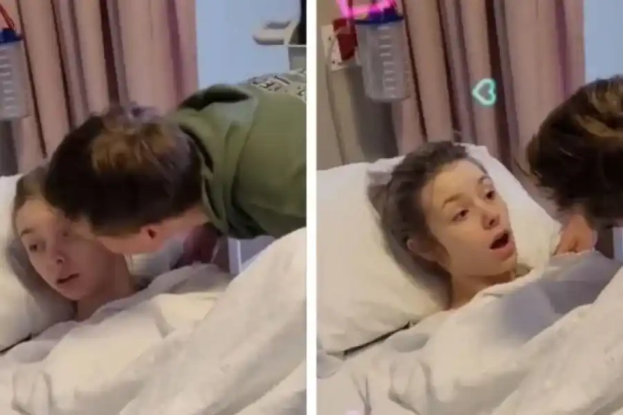 Se despertó "drogada" por la anestesia, desconoció a su novio y su reacción se viralizó: "Este chico guapo me besó"