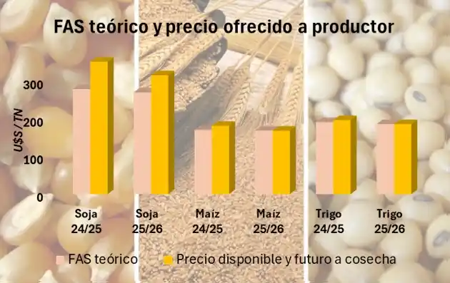 Precios disponibles, FAS teórico y oportunidad