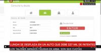 Denuncian que el Intendente se traslada en un auto que adeuda 37 mil pesos de patente