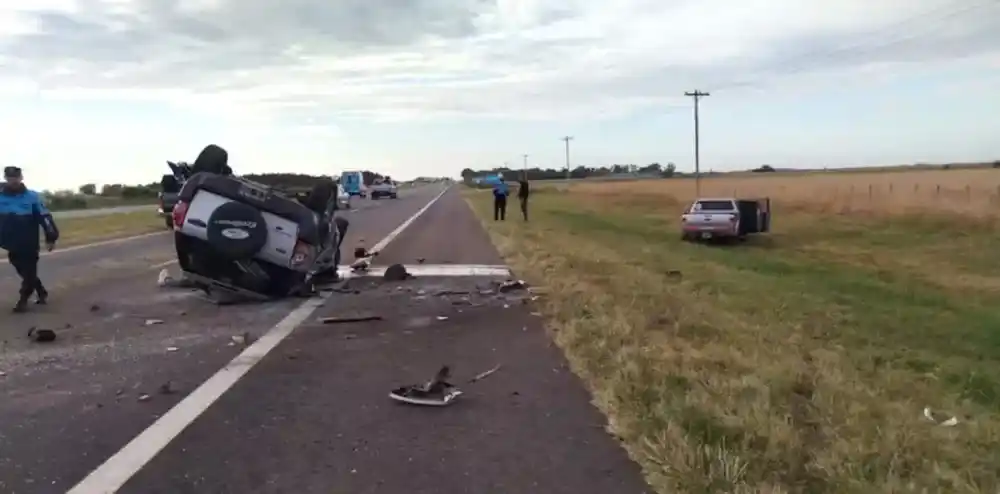 Un joven de Castelli murió al chocar de frente en la Autovía 2