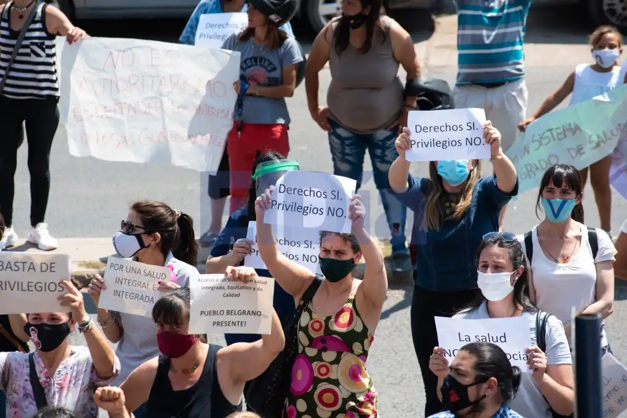 Contundente manifestación en respaldo a la gestión de Piaggio, previa a su desplazamiento