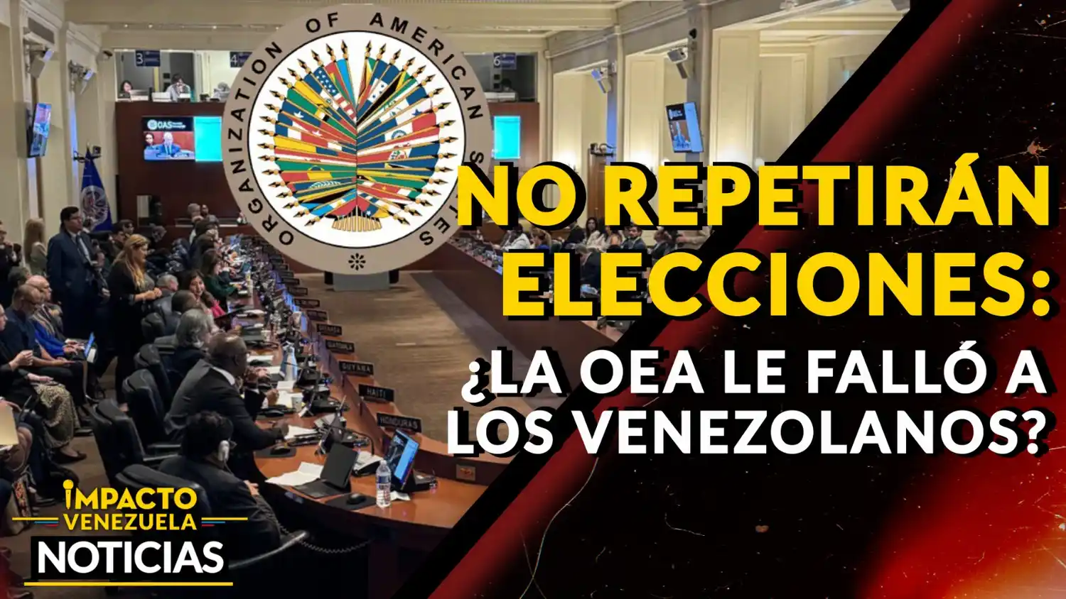 NO REPETIRÁN ELECCIONES ¿La OEA le falló a los venezolanos? – VIDEO