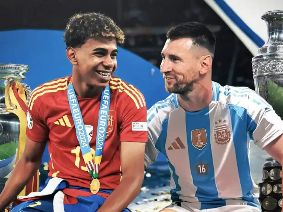 Yanal y Leo, las figuras más convocantes de la Finalissima , el 27 de marzo en Doha. Foto:IA