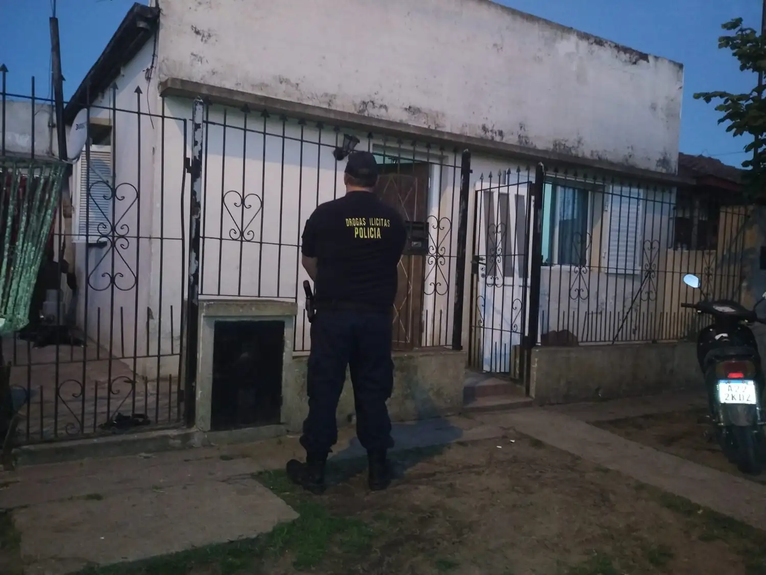 El operativo se realizó en viviendas ubicadas sobre calle 24 entre 31 y 29, y en calle 35 entre 24 y 26.