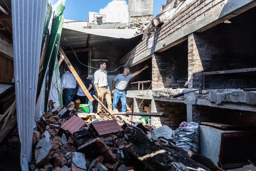 Pullaro visitó Ceres, Hersilia, Humberto Primo y Moisés Ville y monitoreó los daños causados por el temporal
