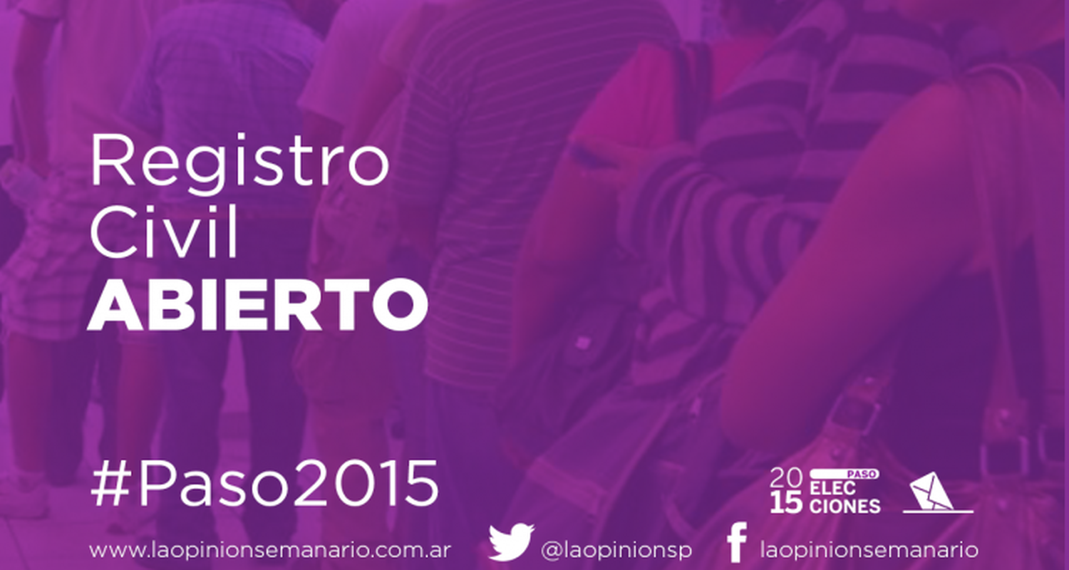 Paso 2015: Registro civil abierto