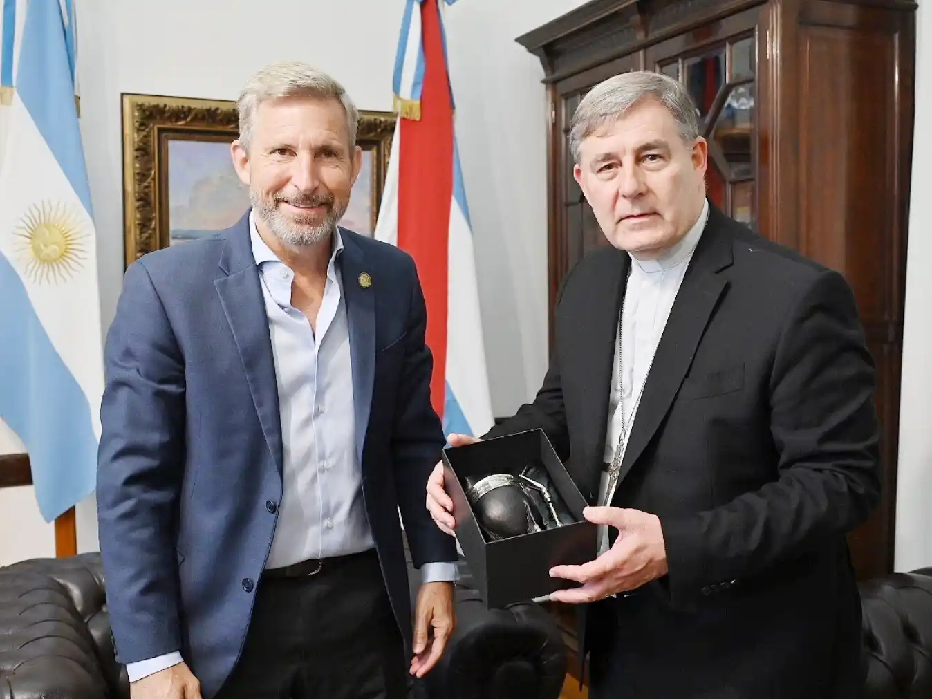 Frigerio recibió al nuevo arzobispo de Paraná y destacaron la importancia del trabajo conjunto
