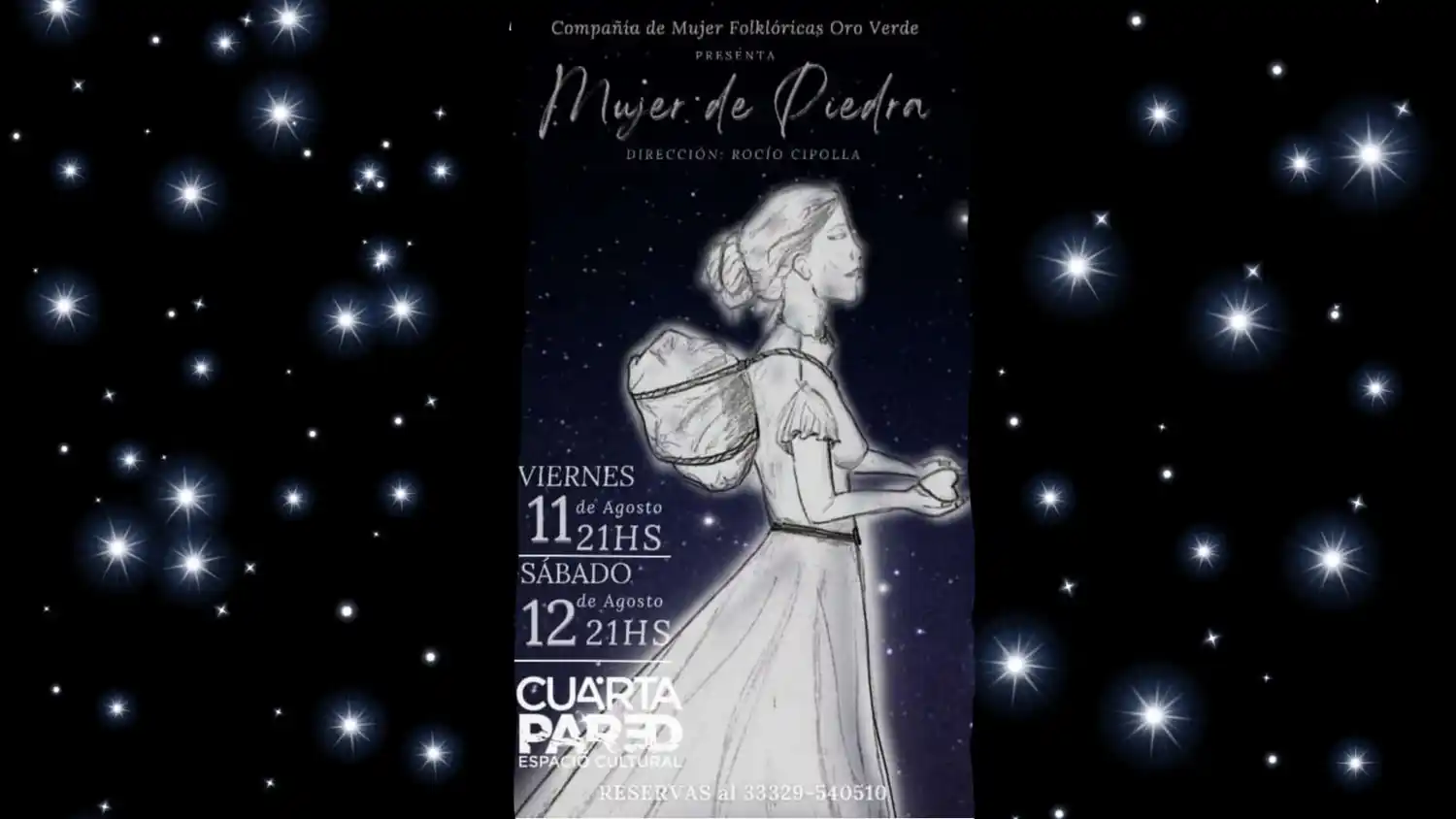 Funciones de danza en Cuarta Pared, con el grupo de Mujeres Folklóricas Oro Verde