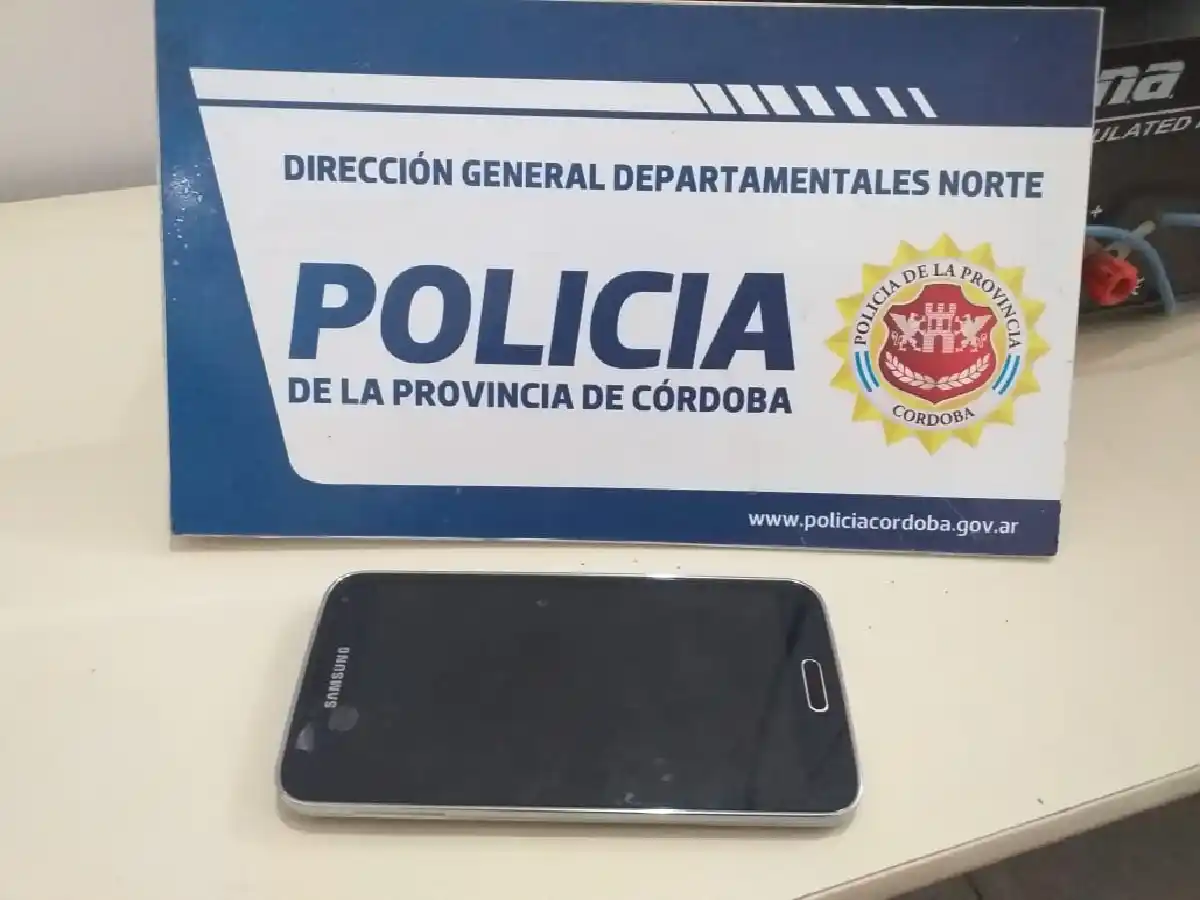 Brinkmann: joven detenido por sustracción de celular