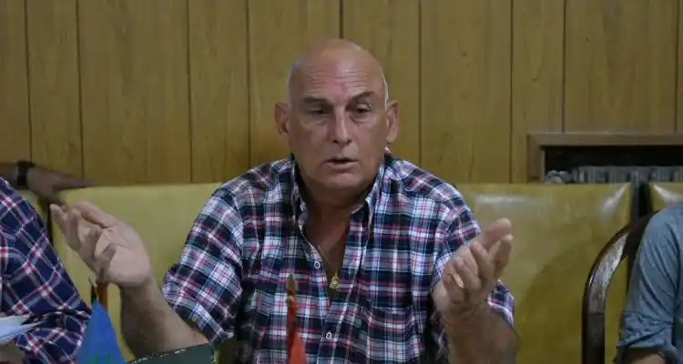 El presidente de la Liga Deportiva Sampedrina, Hugo Cejas.