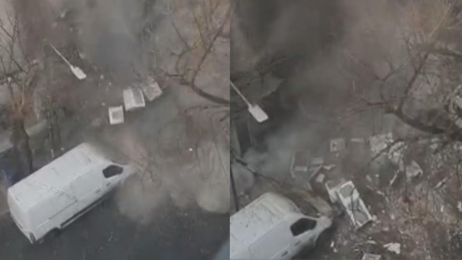 Incendio en un depósito de La Plata: se derrumbó el techo y por las explosiones cayeron heladeras a la calle