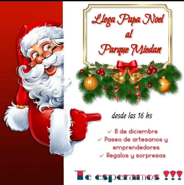 Papa Noel llega este jueves por la tarde al Parque Miedan