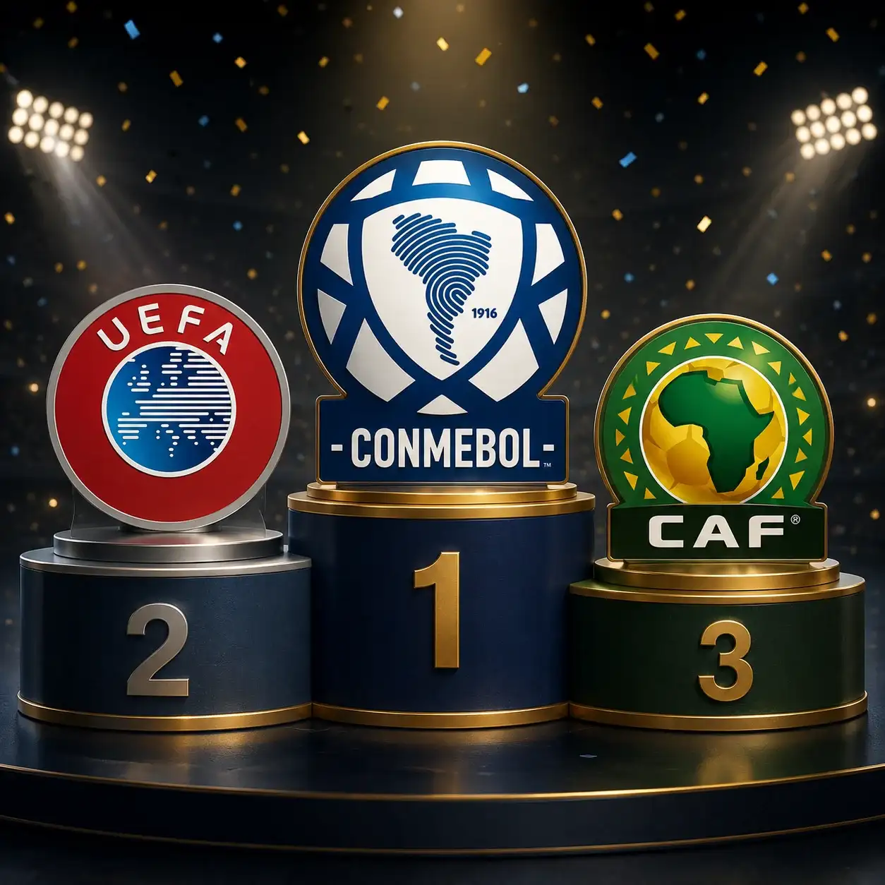 CONMEBOL por encima del resto de las confederaciones.