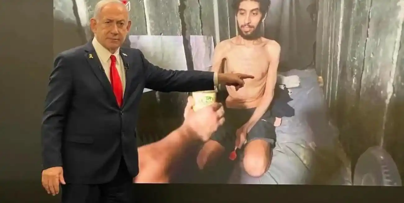 Netanyahu rechaza acusaciones de hambruna en la Franja de Gaza.