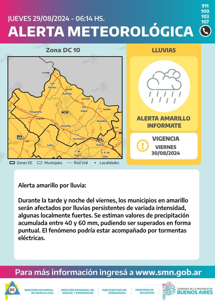 alerta tormenta santa rosa 2024