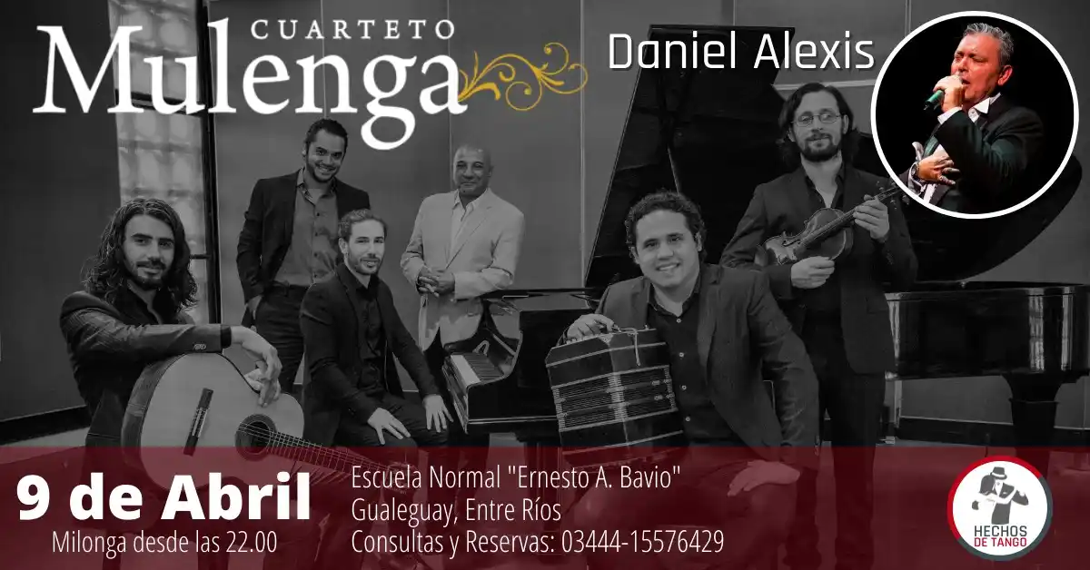 El Cuarteto Mulenga se presentará hoy en Gualeguay