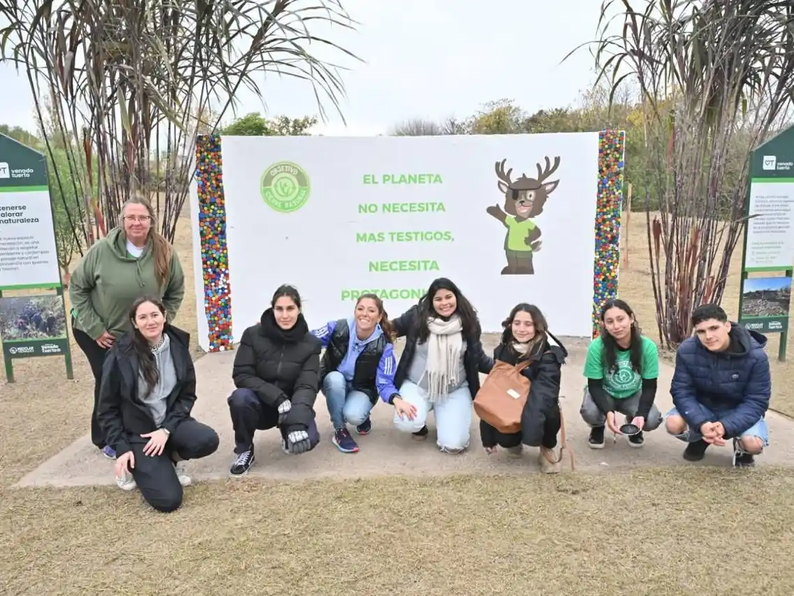 Galnares destacó la actividad ambiental, y hacerlo en equipo. Foto: MVT