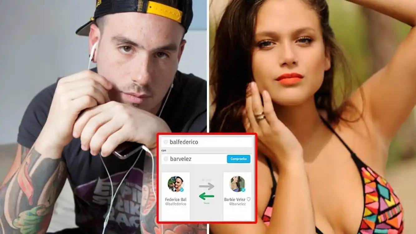 Fede Bal dejó de seguir a Barbie en Twitter e Instagram