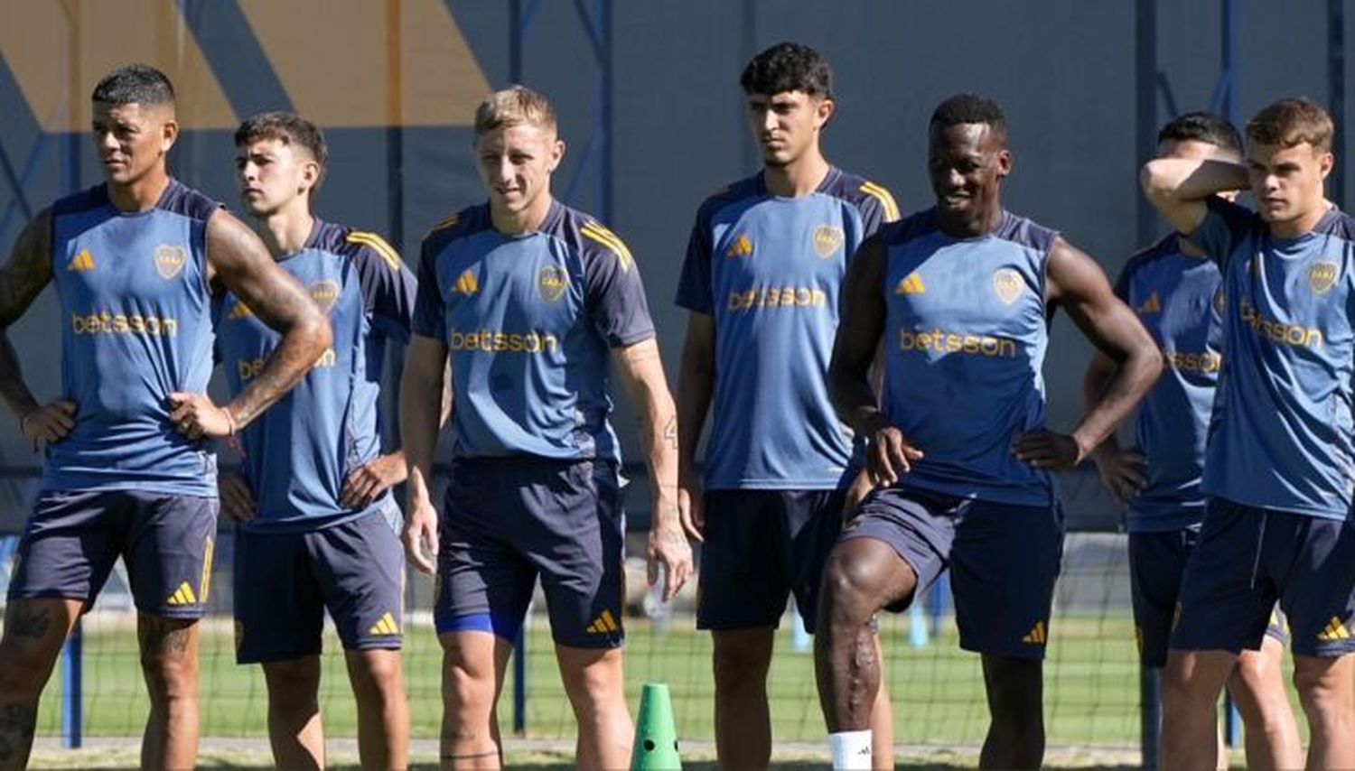 El plantel de Boca Juniors, con su primer amistoso de pretemporada