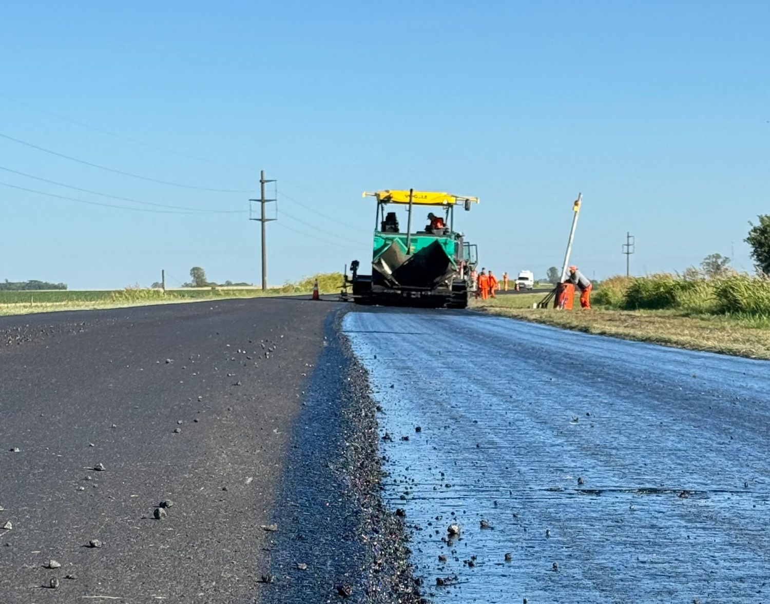 Del hormigón al asfalto: Enrico informó cómo avanza la obra en ruta 94