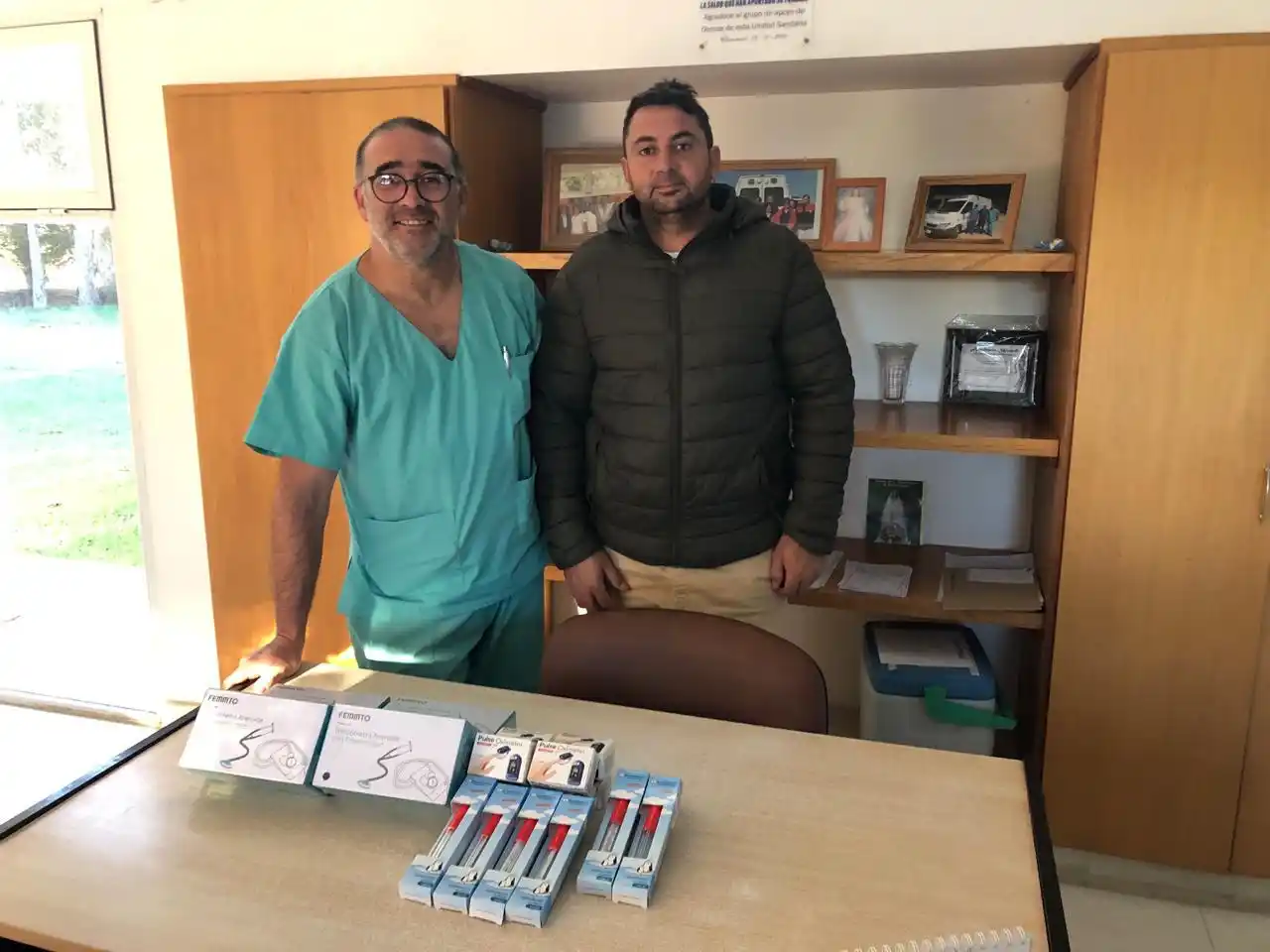 El Club de Pesca de Claromecó donó elementos al centro de salud