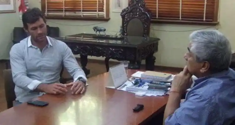 Salazar recibió en su despacho a Julio Alsogaray
