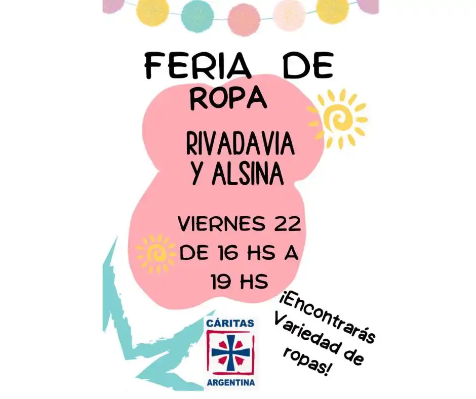 Feria de ropa de Cáritas