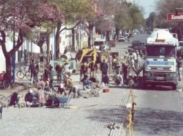 Adoquinado en Rafaela | Crédito: archivo Municipalidad de Rafaela
