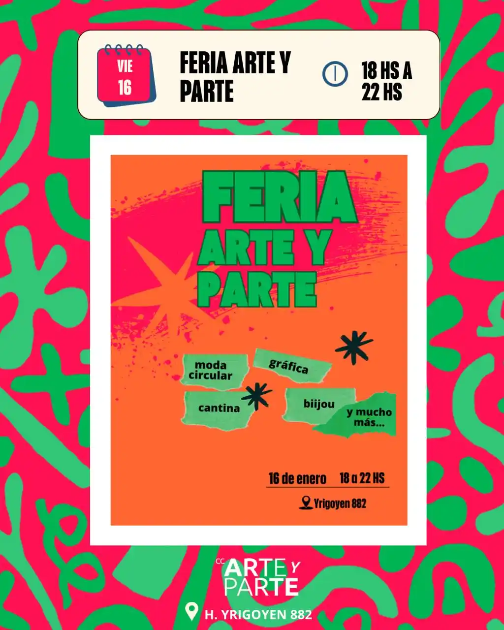 agenda cultural Arte y Parte