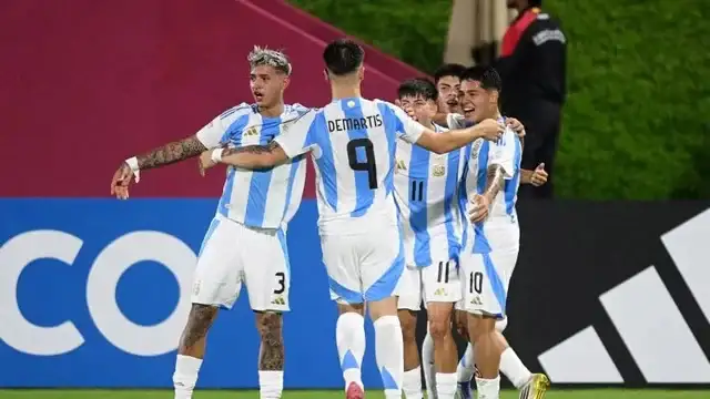 La Selección argentina Sub 17, clasificada a los 16avos de final.