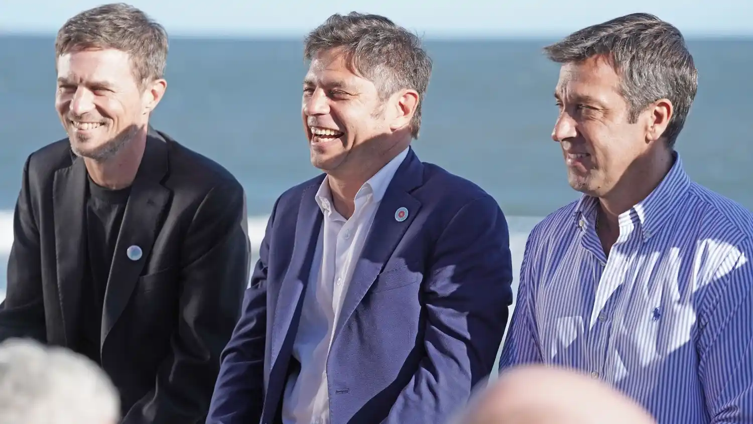 Augusto Costa, Axel Kicillof y Arturo Rojas