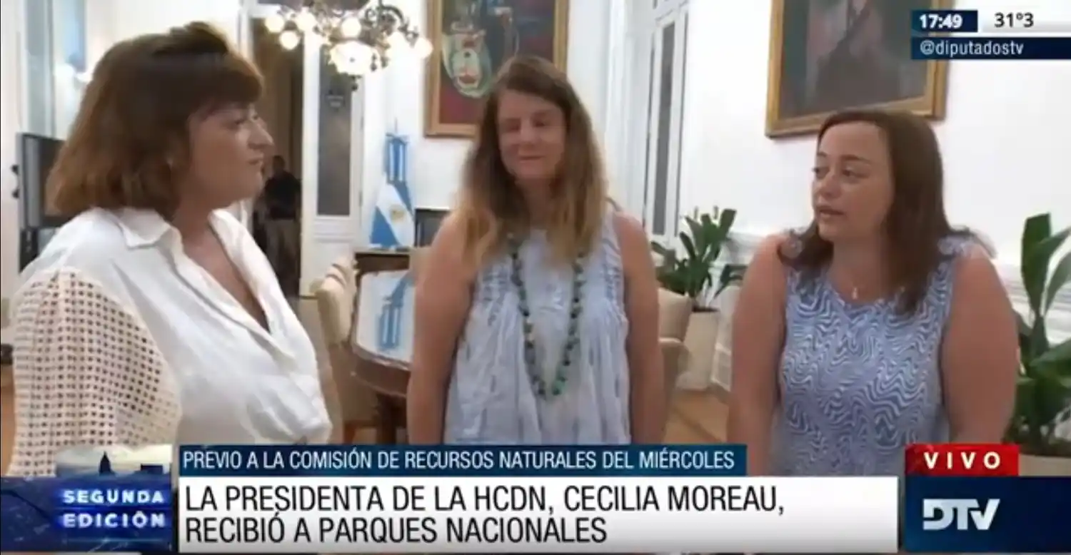 Cecilia Moreau recibió en Diputados a autoridades de Parque Nacional por la creación de “Laguna El Palmar”