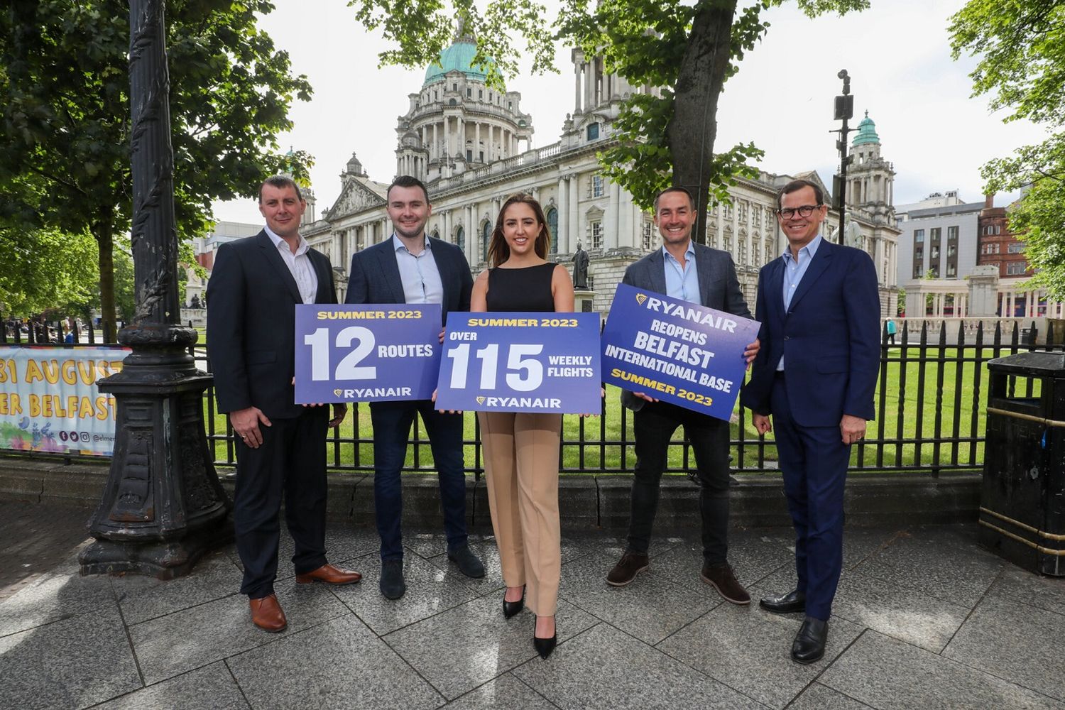 Ryanair reabrirá su base en Belfast en 2023