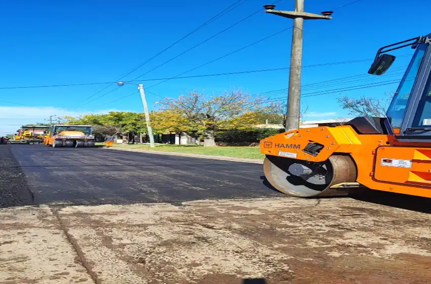 La Municipalidad de Roldán continúa con su plan de asfaltado