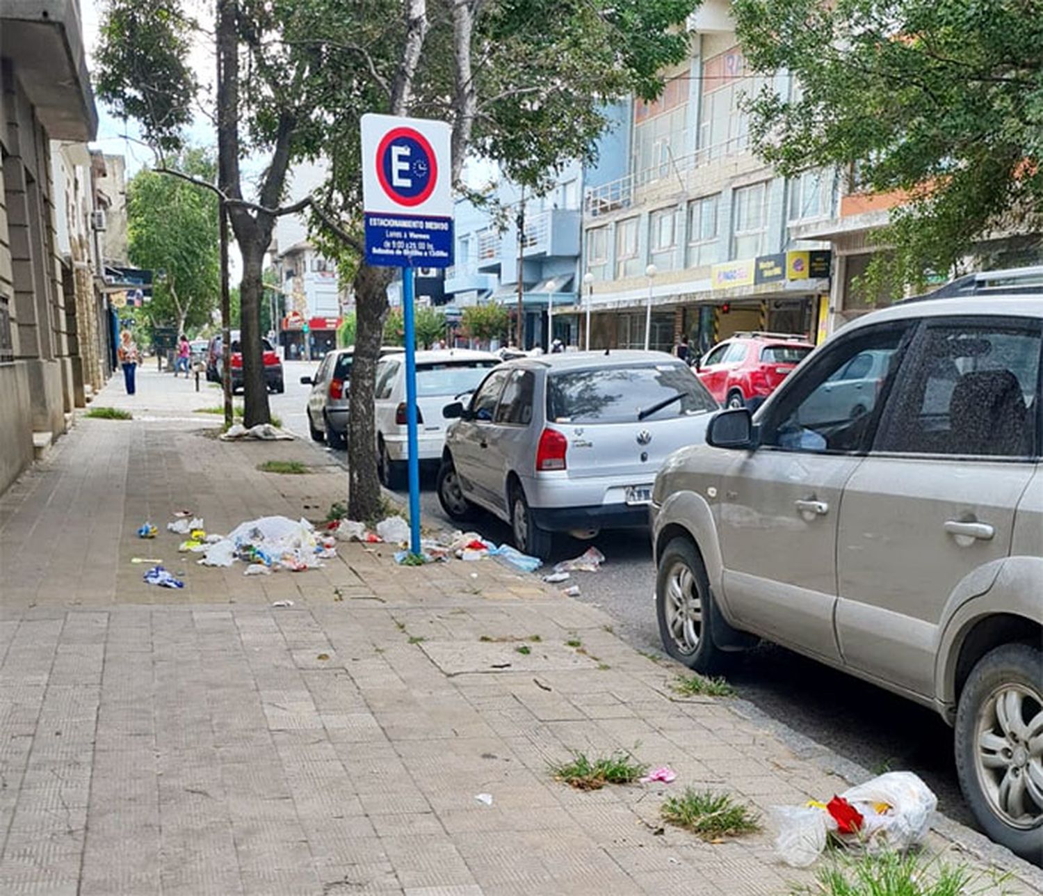 Basura en pleno centro
