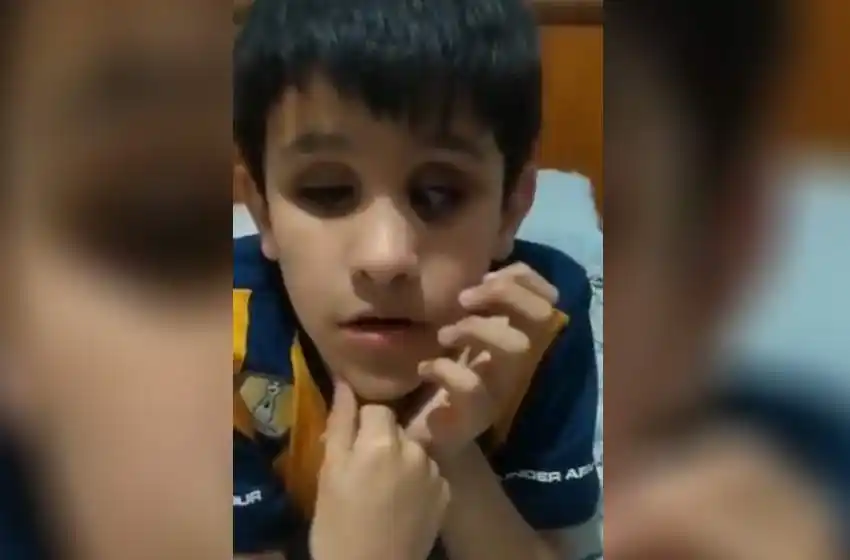 Rosario Central comprará un celular nuevo a Aaron, el nene ciego que perdió el suyo en el Gigante