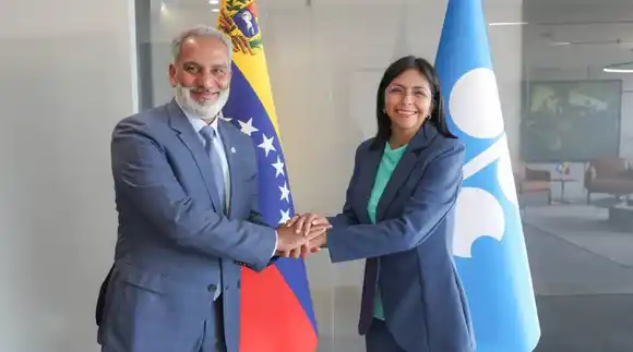 Secretario general de la Opep de visita en Venezuela: SE REÚNE CON DELCY RODRÍGUEZ y sector energético (+Detalles)