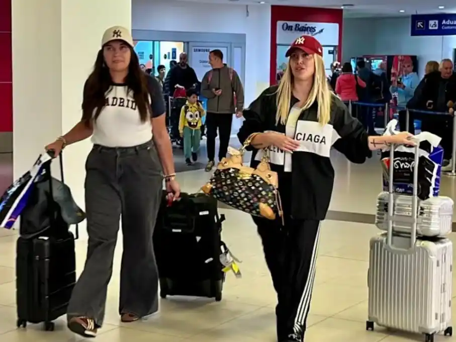 Wanda Nara aeropuerto 4