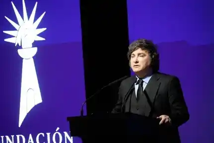 El presidente Javier Milei en la Fundación Faro.