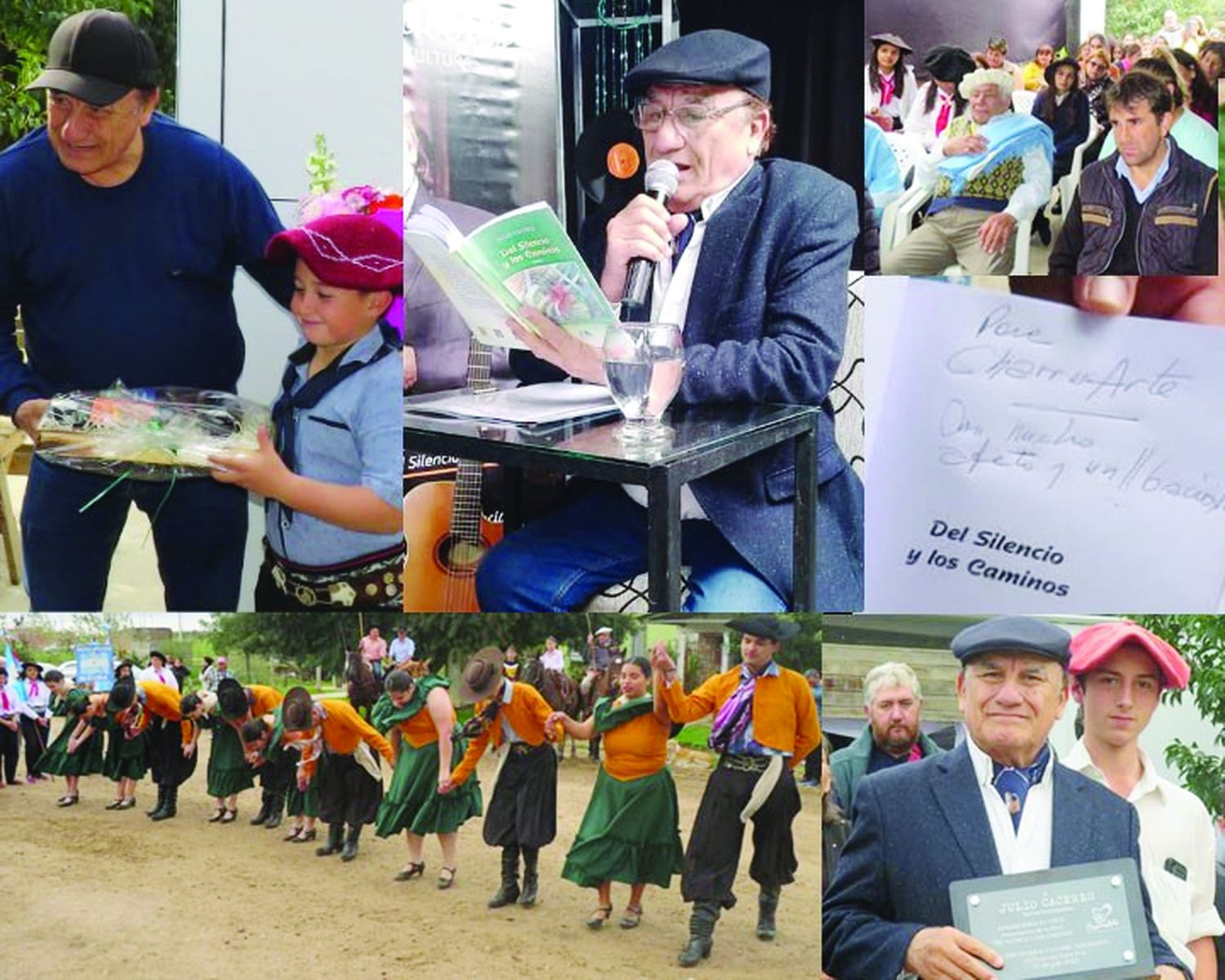 Julio Cáceres presentó su libro “del silencio y los caminos"