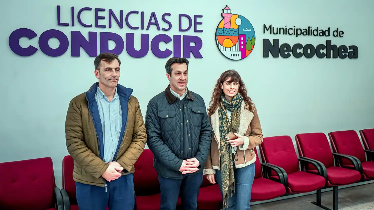 Apertura. Realizaron el intendente Arturo Rojas junto a la secretaria de Gobierno, Paula Faramiñán, junto al responsable de marketing de Toledo, Mario Carrió