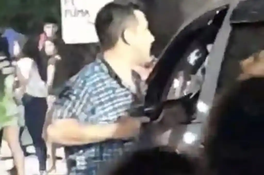 Toda la escena quedó filmada