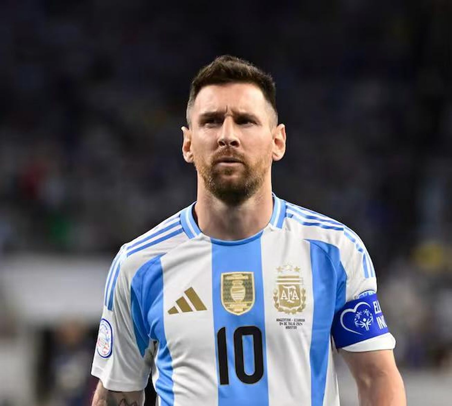 Así se mostró Lionel Messi ante Ecuador