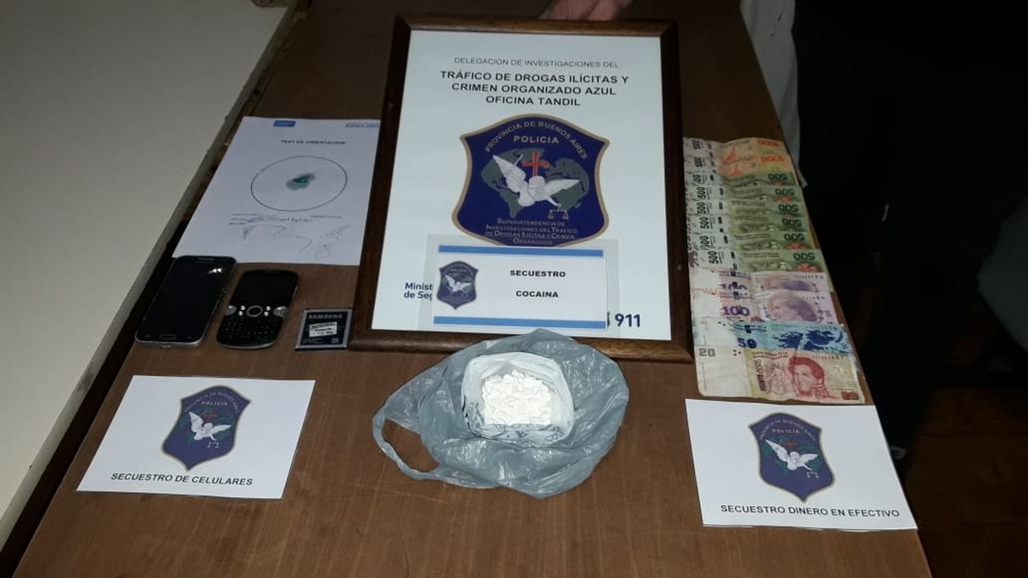 Aprehendieron a un hombre que llegó a la Terminal con 300 dosis de cocaína