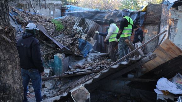 Derribaron un búnker de drogas en barrio Tablada