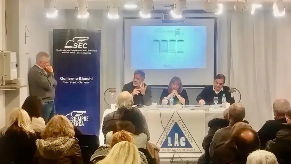 La charla de Rodríguez en Mar del Plata.