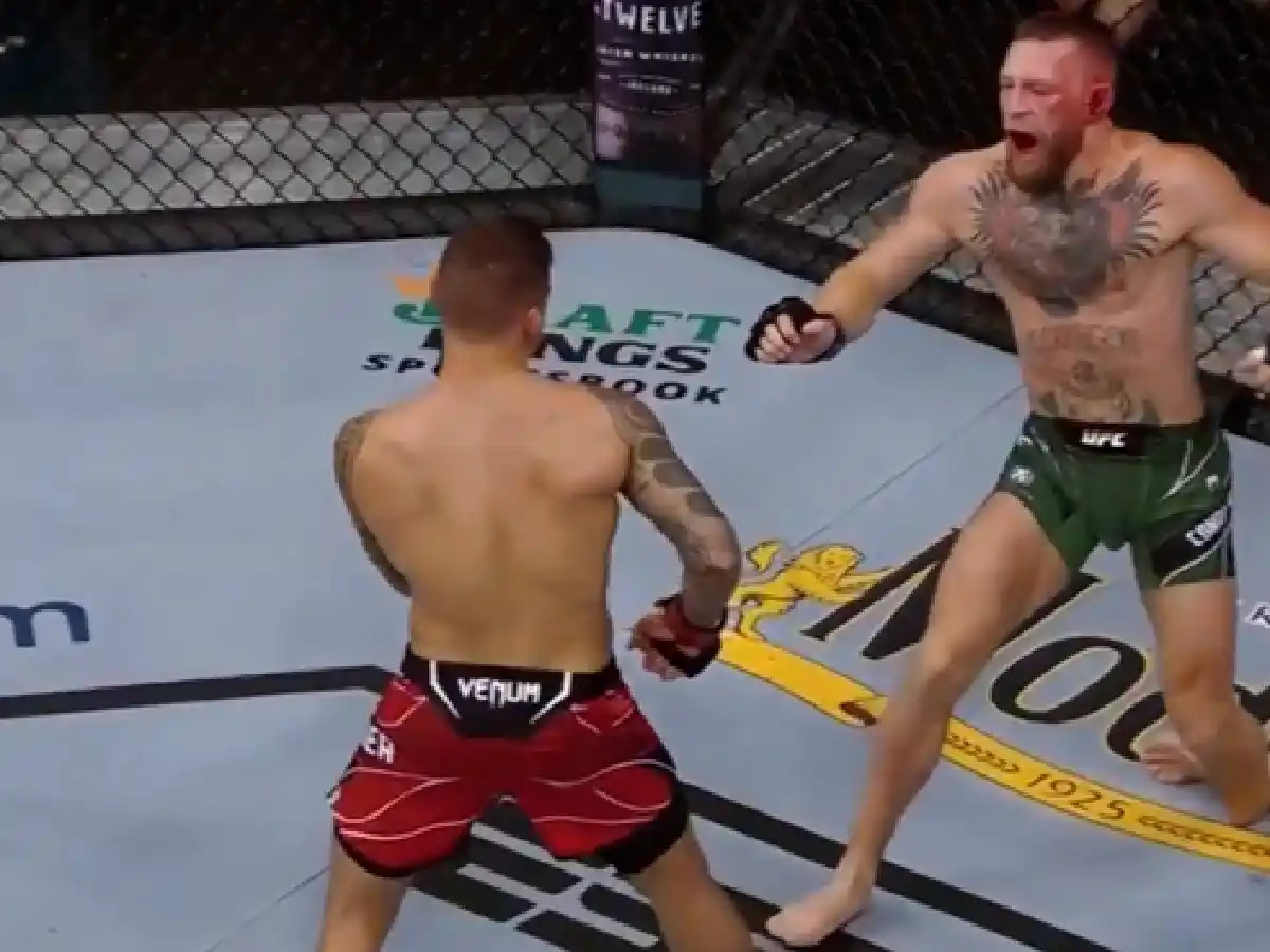 McGregor sufre una fractura y pierde su tercera pelea ante Poirier