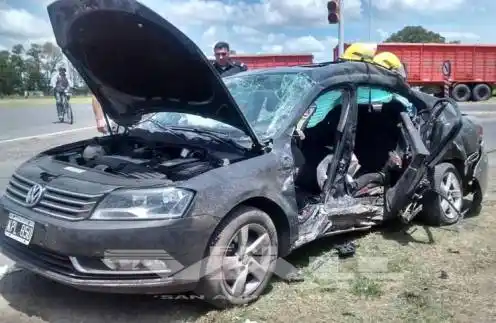 San Andres de Giles: Accidente en ruta 7 y 41 provocó 4 heridos