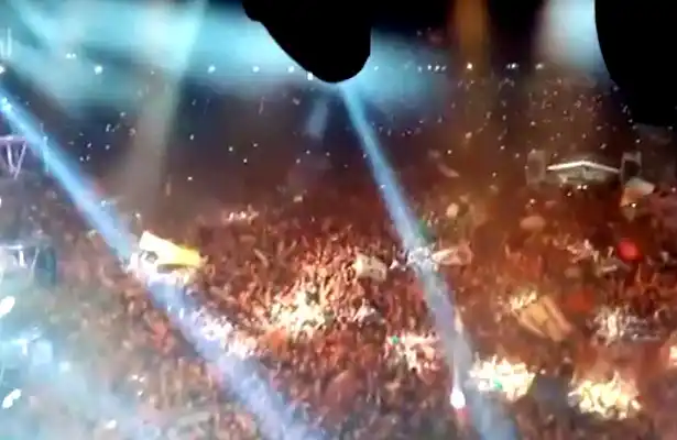 El Indio Solari en Olavarría: el impresionante video del pogo en "Ji ji ji"