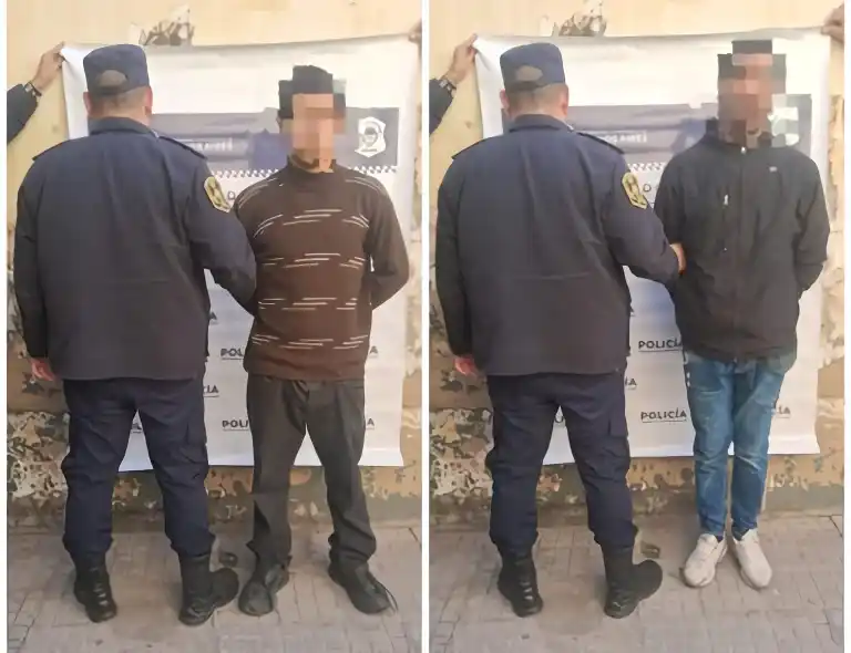 Los delincuentes fueron trasladados a la Comisaría.